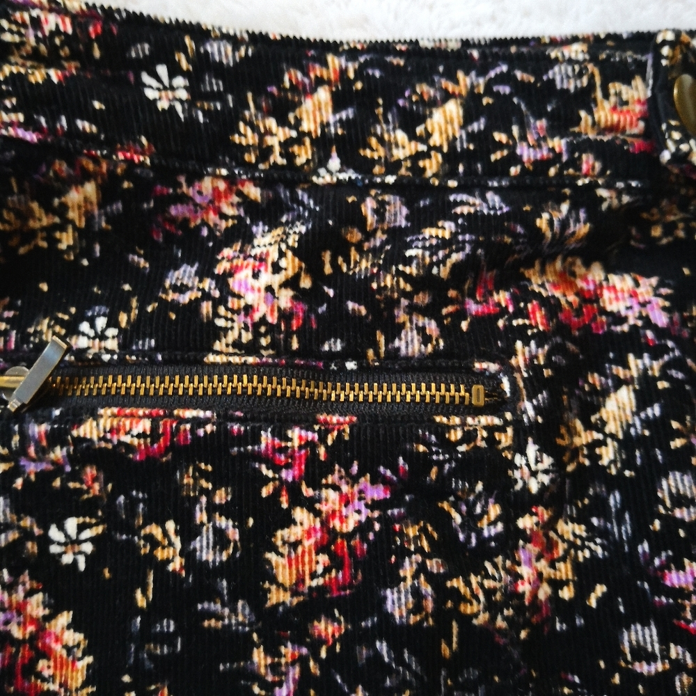 Mossimo Floral Corduroy Skirt Size 2 - Picture 4 of 8